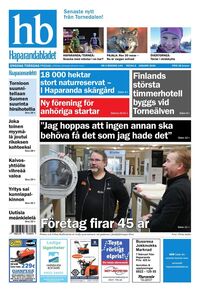 Förstasida Haparandabladet