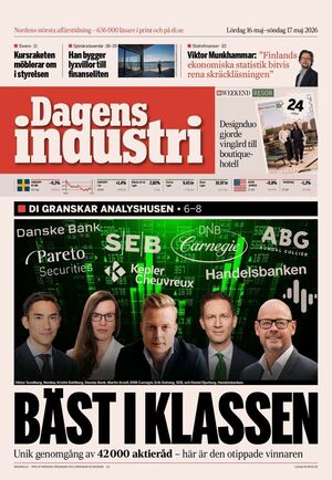 Förstasida Dagens industri