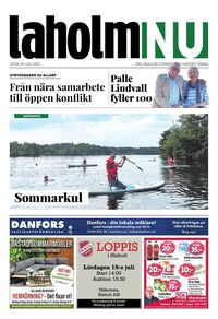 Förstasida Laholms Tidning
