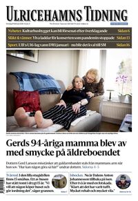 Förstasida Ulricehamns Tidning