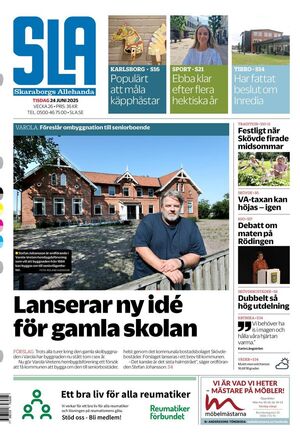 Förstasida Skaraborgs Allehanda