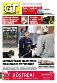 Förstasida Gotlands Tidningar