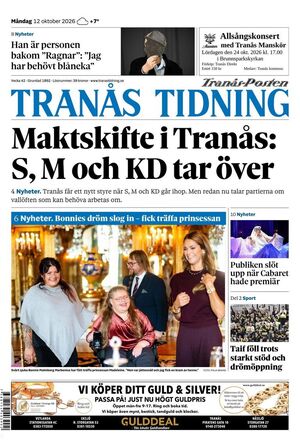 Förstasida Tranås Tidning