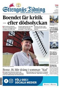 Förstasida Strengnäs Tidning
