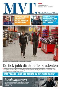 Förstasida Motala & Vadstena tidning