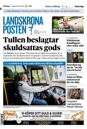 Förstasida Landskrona Posten