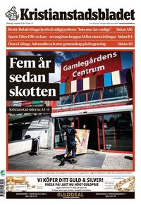 Förstasida Kristianstadsbladet