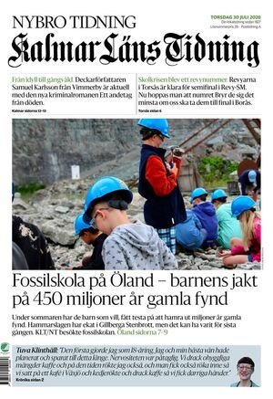 Förstasida Kalmar Läns Tidning