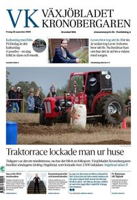 Förstasida Växjöbladet Kronobergaren