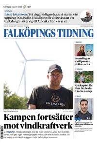 Förstasida Falköpings Tidning