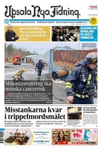 Förstasida Upsala Nya Tidning
