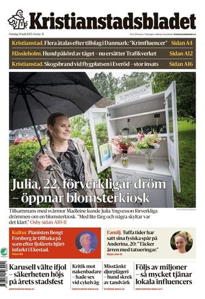 Förstasida Kristianstadsbladet