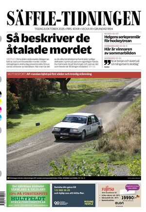 Förstasida Säffle-Tidningen