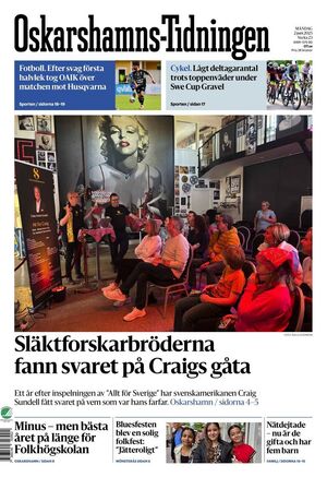 Förstasida Oskarshamns-Tidningen