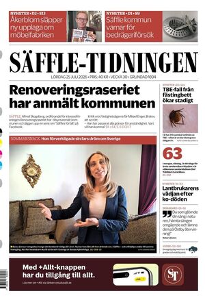 Förstasida Säffle-Tidningen