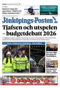 Förstasida Jönköpings-Posten
