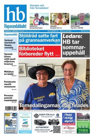 Förstasida Haparandabladet