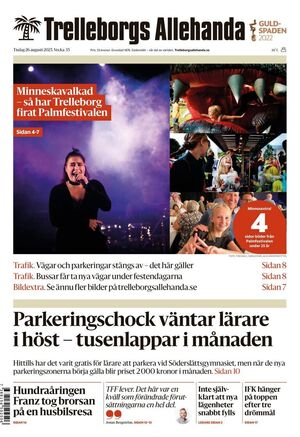 Förstasida Trelleborgs Allehanda