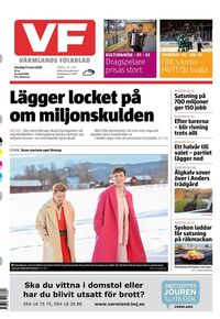 Förstasida Värmlands Folkblad