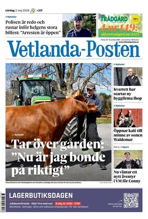 Förstasida Vetlanda-Posten