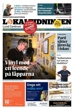 Förstasida Lokaltidningen Lund Centrum
