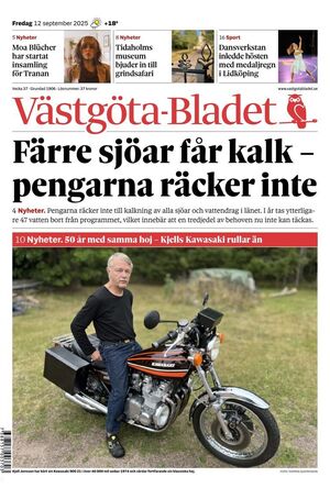 Förstasida Västgöta-Bladet