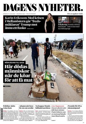 Förstasida Dagens Nyheter