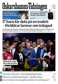 Förstasida Oskarshamns-Tidningen