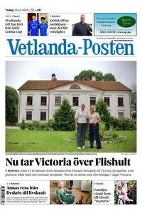 Förstasida Vetlanda-Posten