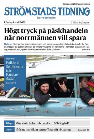 Förstasida Strömstads Tidning
