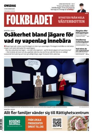 Förstasida Folkbladet Västerbotten