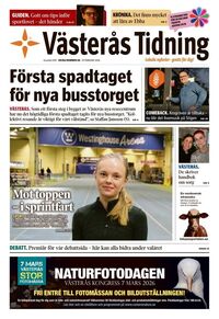 Förstasida Västerås Tidning