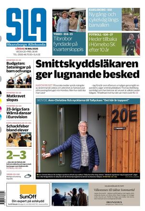 Förstasida Skaraborgs Allehanda