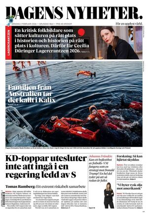 Förstasida Dagens Nyheter