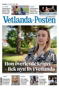 Förstasida Vetlanda-Posten