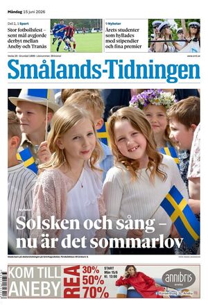 Förstasida Smålands-Tidningen
