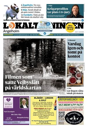 Förstasida Lokaltidningen Ängelholm