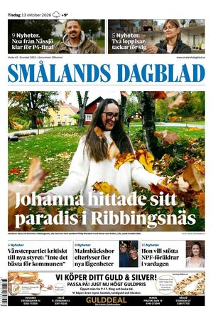 Förstasida Smålands Dagblad