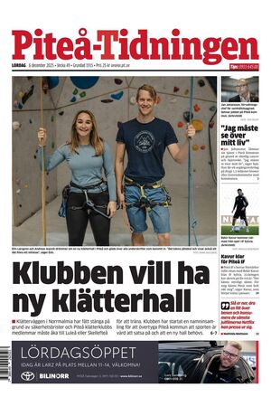 Förstasida Piteå-Tidningen