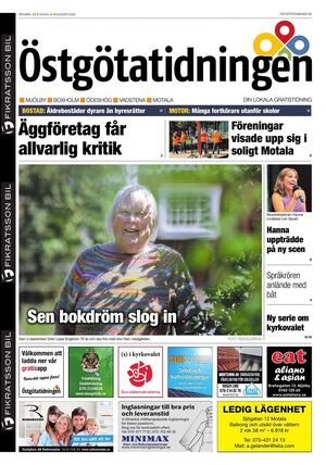 Förstasida Östgötatidningen