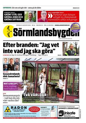 Förstasida Sörmlandsbygden