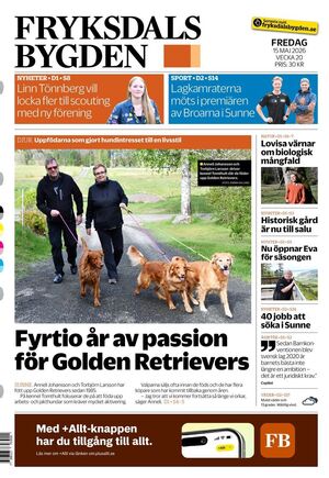 Förstasida Fryksdalsbygden