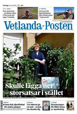 Förstasida Vetlanda-Posten