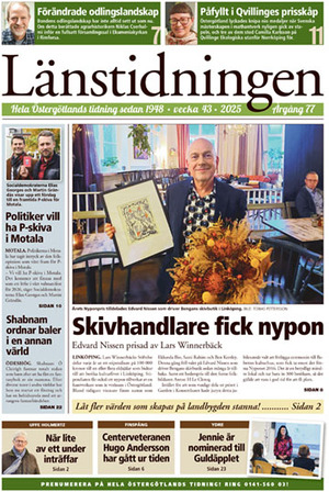 Förstasida Länstidningen Östergötland