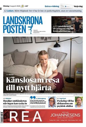 Förstasida Landskrona Posten