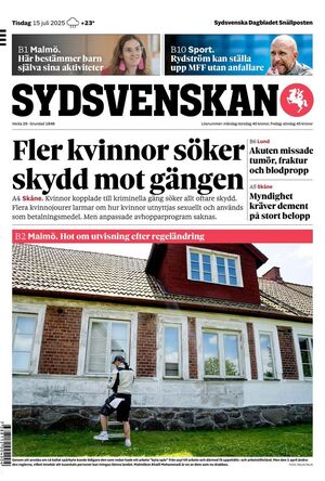 Förstasida Sydsvenskan Malmö