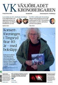 Förstasida Växjöbladet Kronobergaren