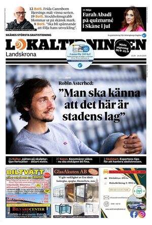 Förstasida Lokaltidningen Landskrona