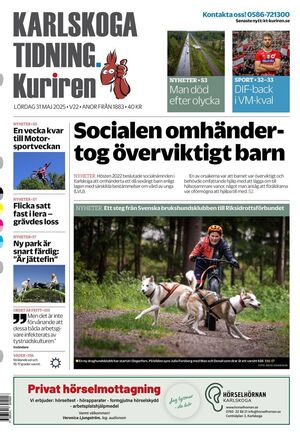 Förstasida Karlskoga Tidning-Kuriren