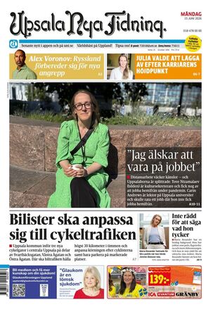 Förstasida Upsala Nya Tidning